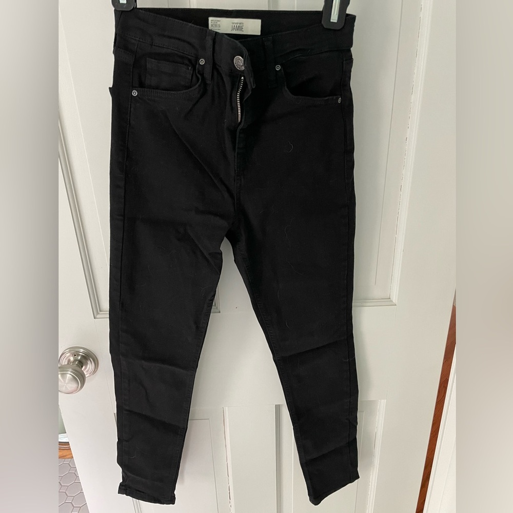 Top Shop Jamie Black denim jeans